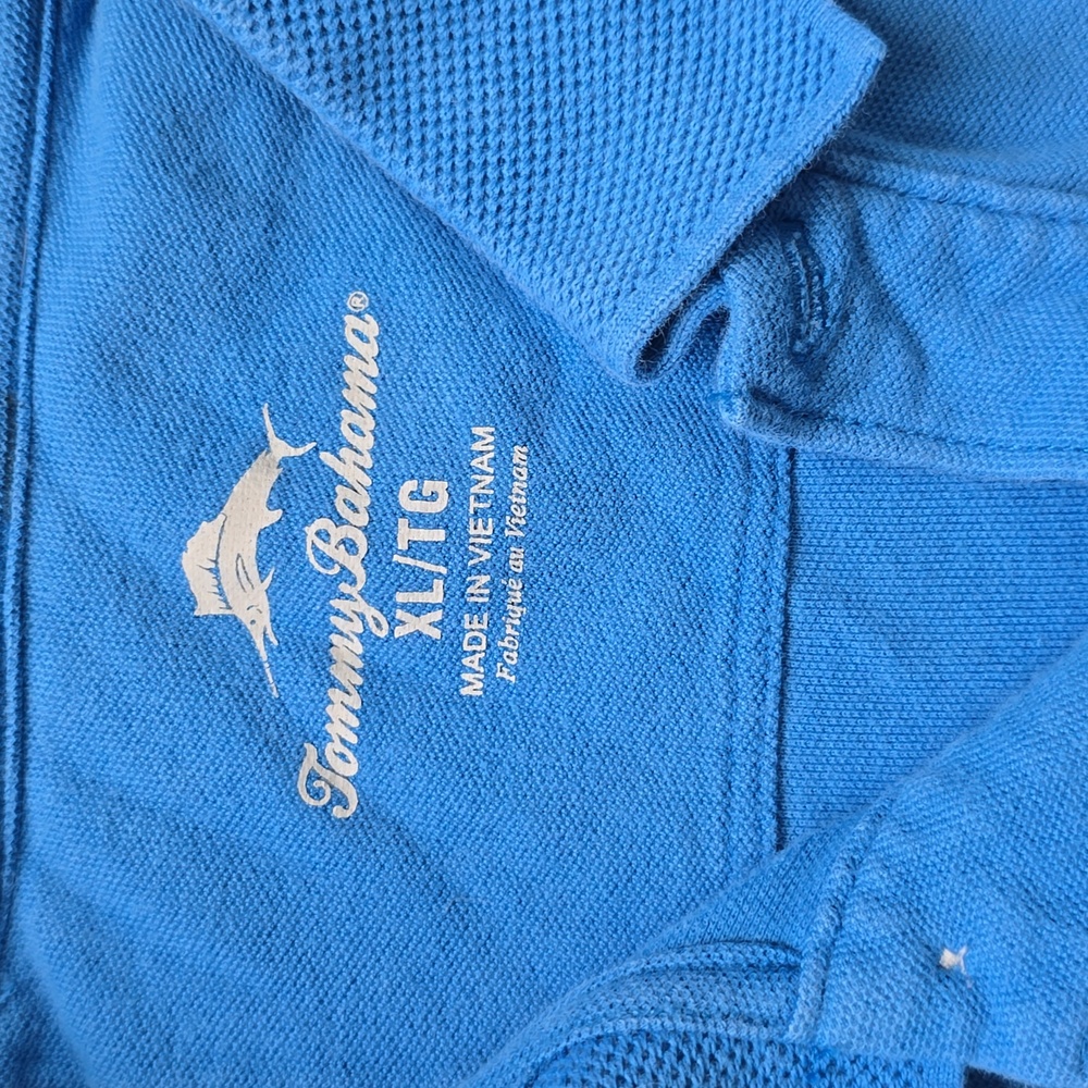 Tommy Bahama Vibrant Blue Polo Shirt - Picture 2 of 7